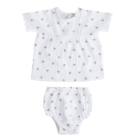 KIN KIN MUSLIN COTTON PRINTED BLOOMER SET - Picture 1 of 1
